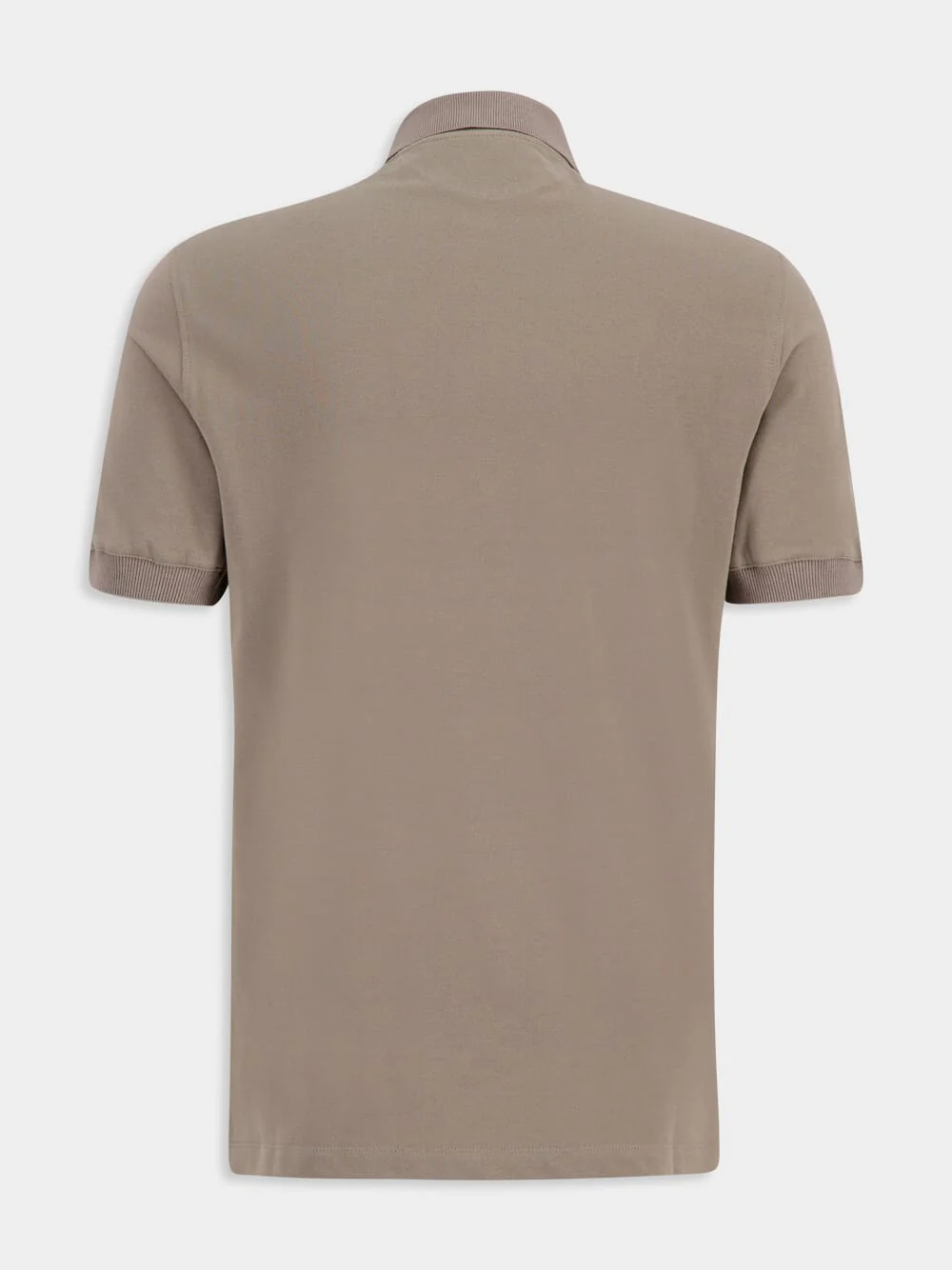 Brown Cotton Piqué Polo Shirt - Image 2