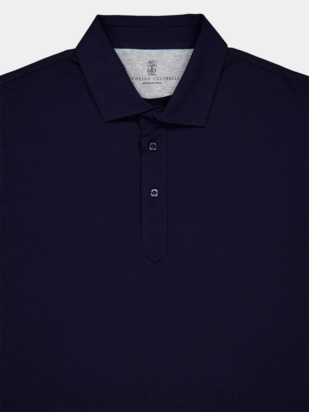 Cobalt Blue Cotton Polo - Image 3