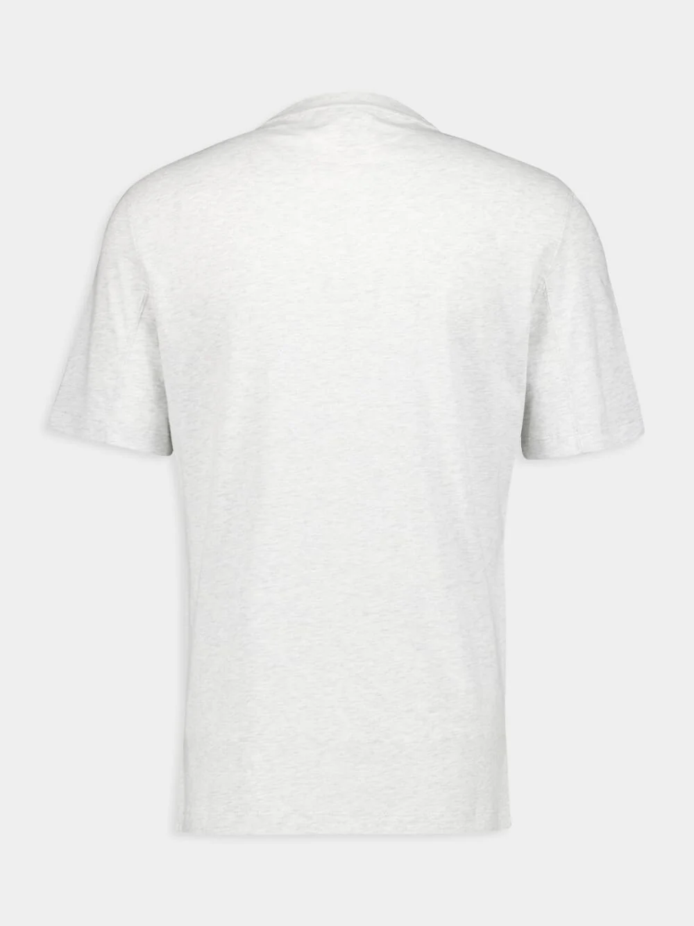 Grey Cotton Jersey Crew Neck T-Shirt - Image 2