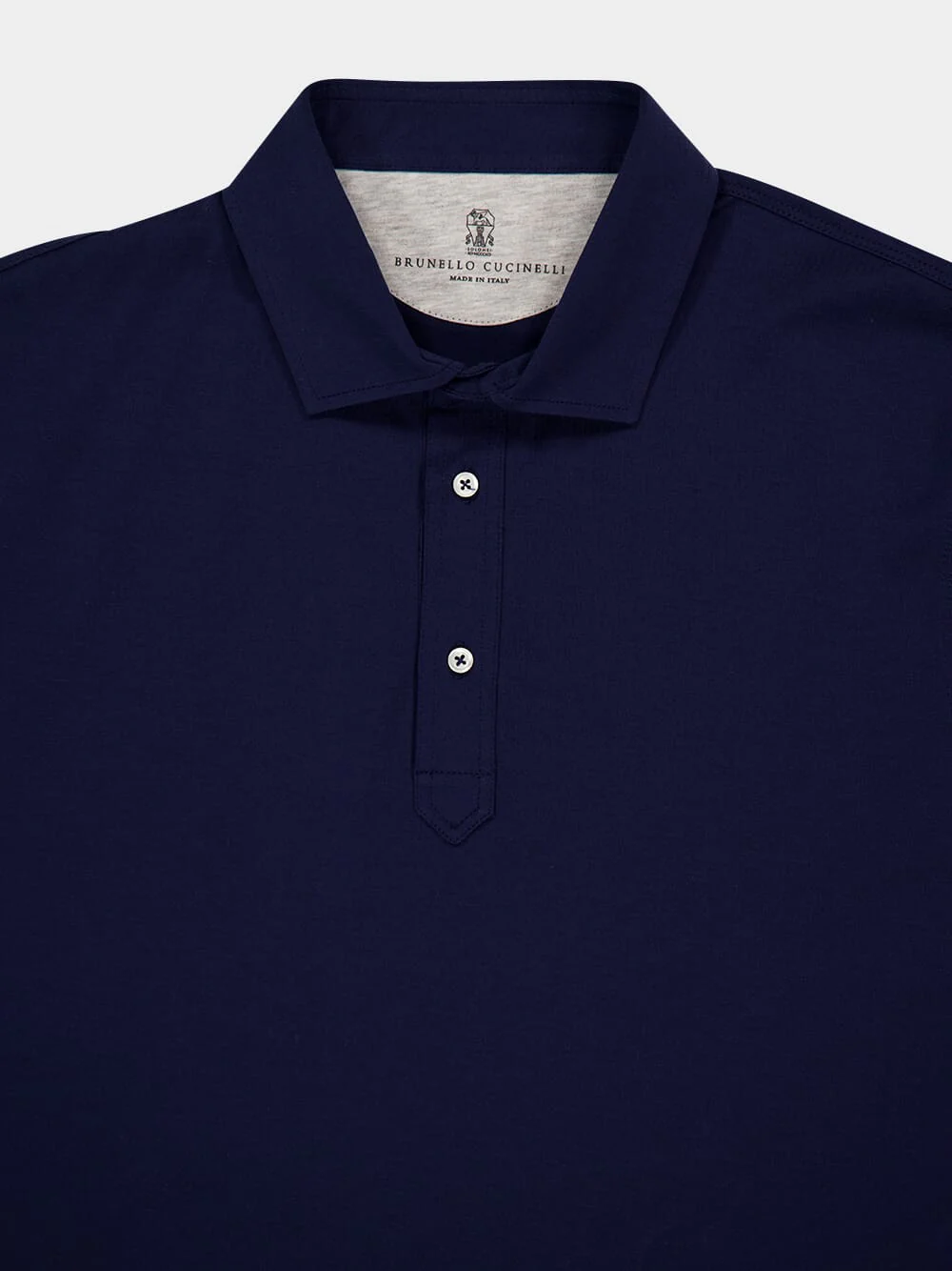 Indigo Blue Faux-Layer Polo - Image 3