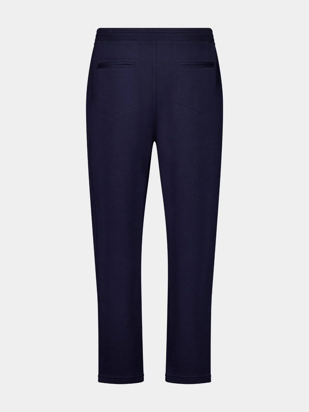 Navy Blue Casual Fit Cotton Pants - Image 2