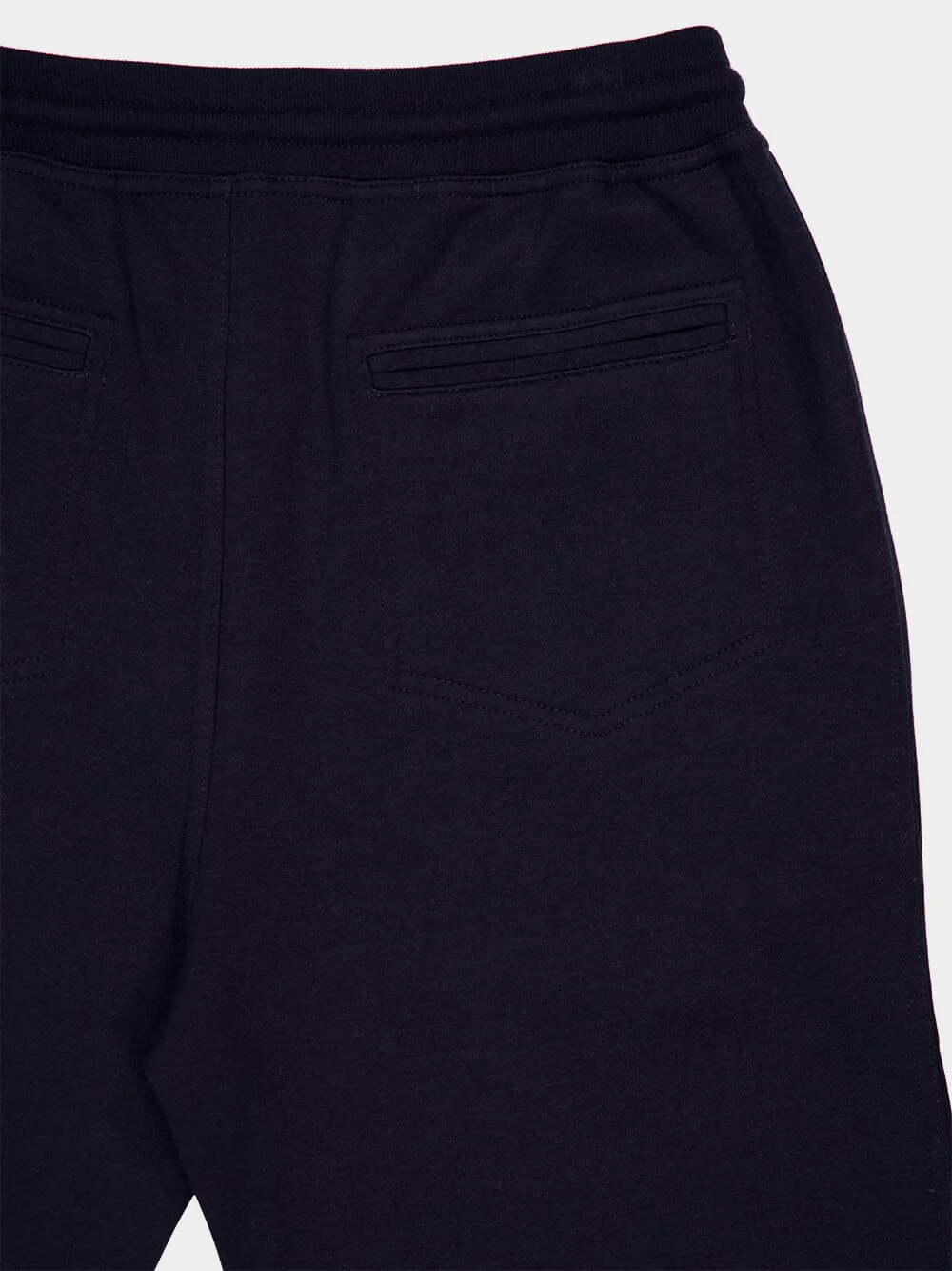 Navy Blue Casual Fit Cotton Pants - Image 4