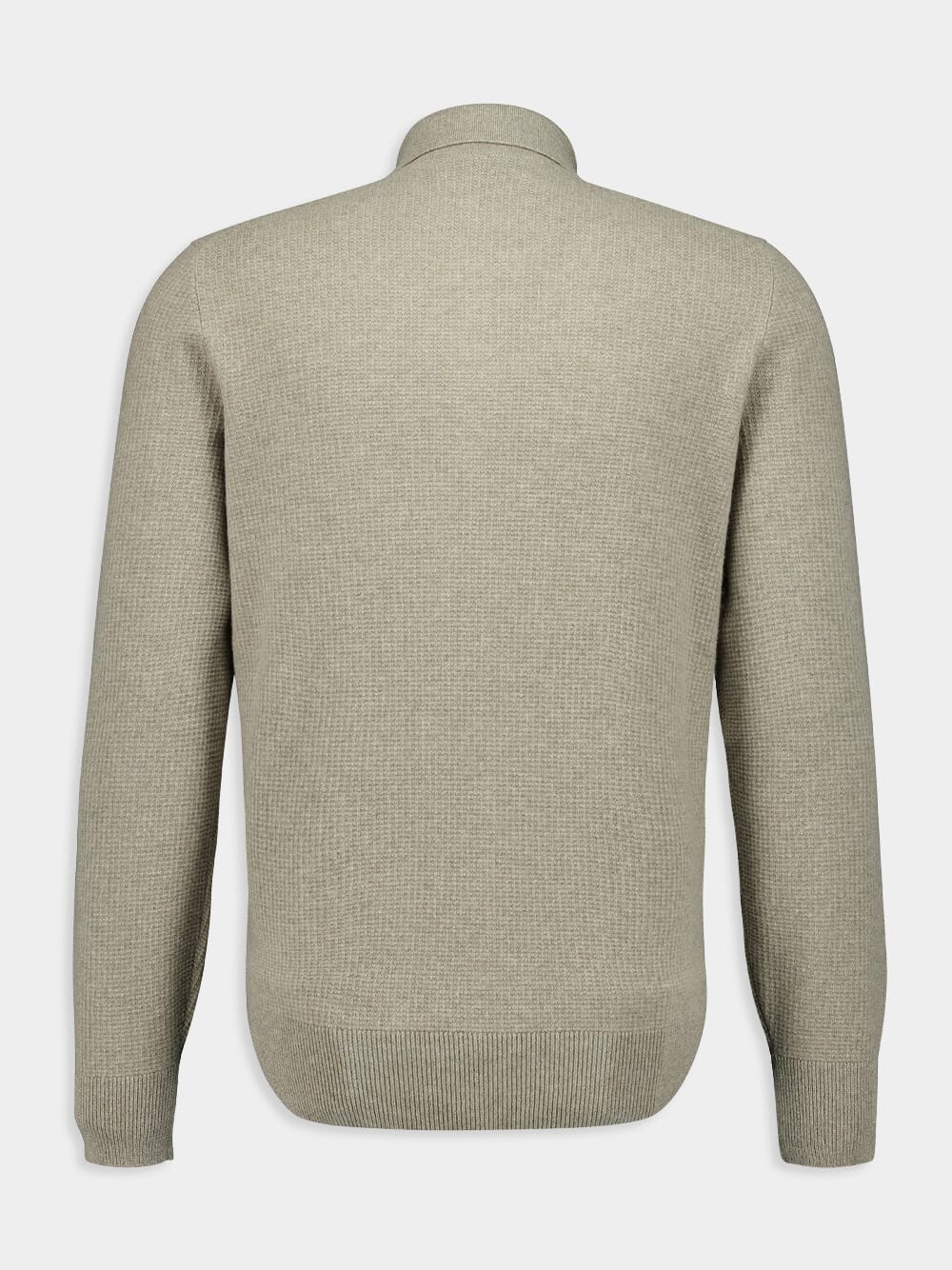 Olive Green Cashmere Knit Polo - Image 2