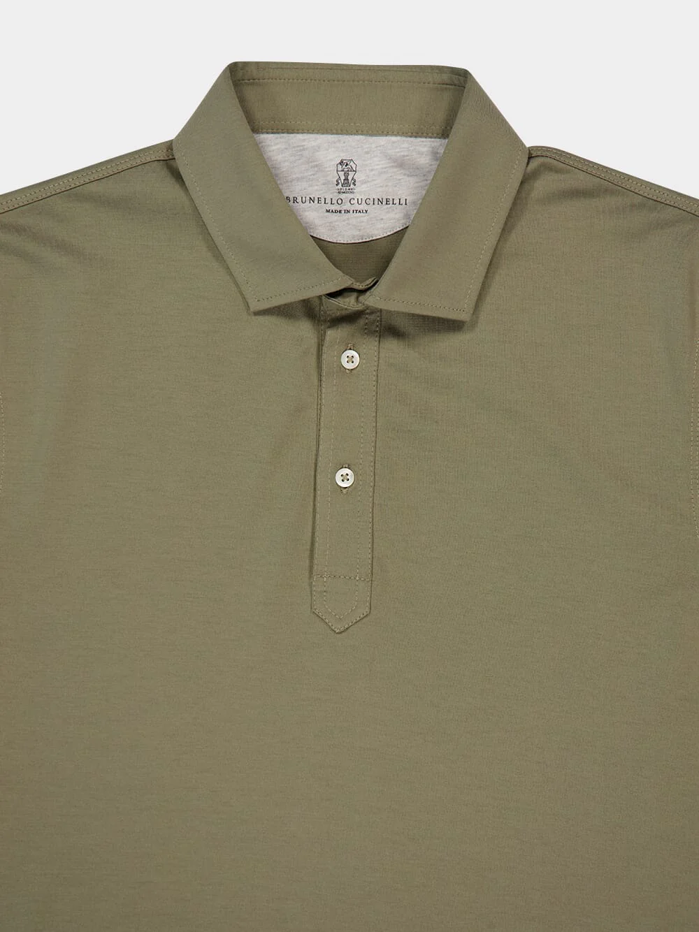Olive Green Faux-Layer Polo - Image 5