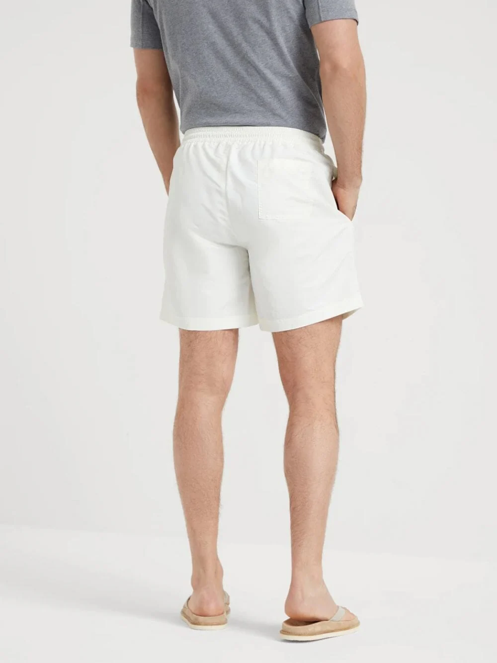 Solomeo White Swim Shorts - Image 5