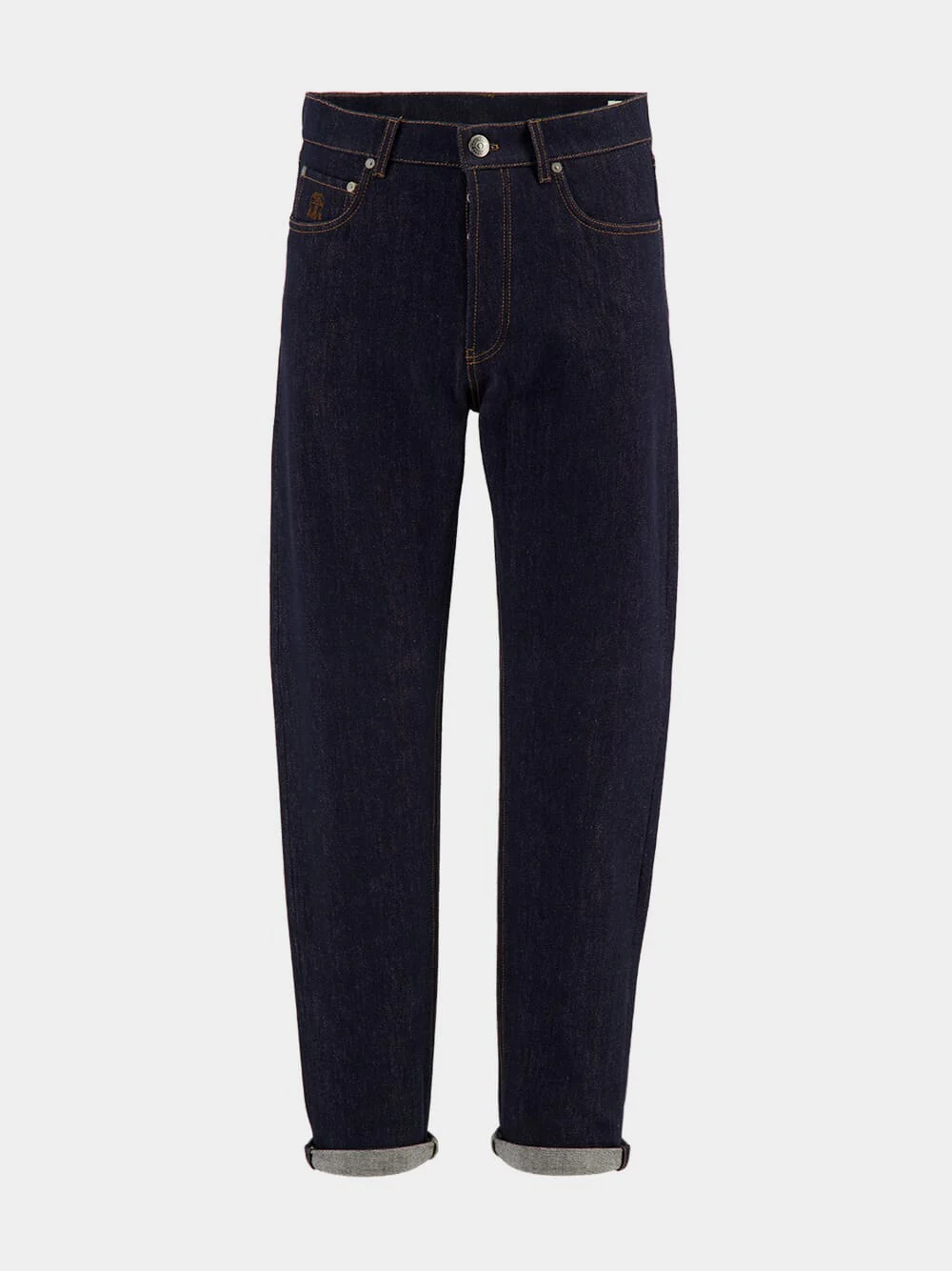 Dark Denim Iconic Fit Five-Pocket Jeans
