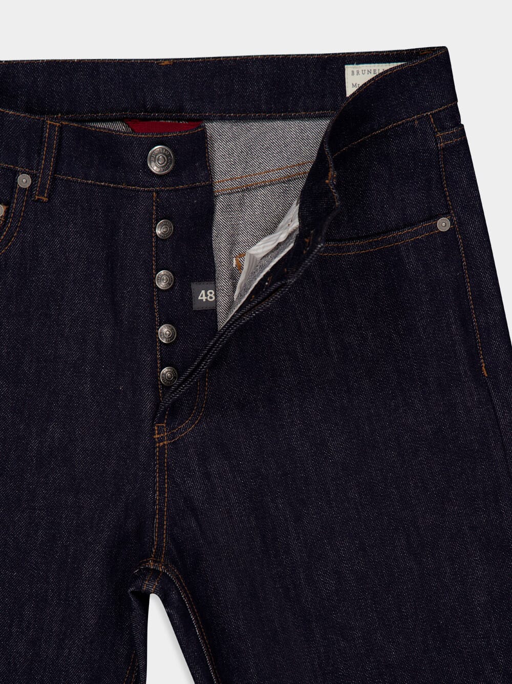 Dark Denim Iconic Fit Five-Pocket Jeans - Image 6