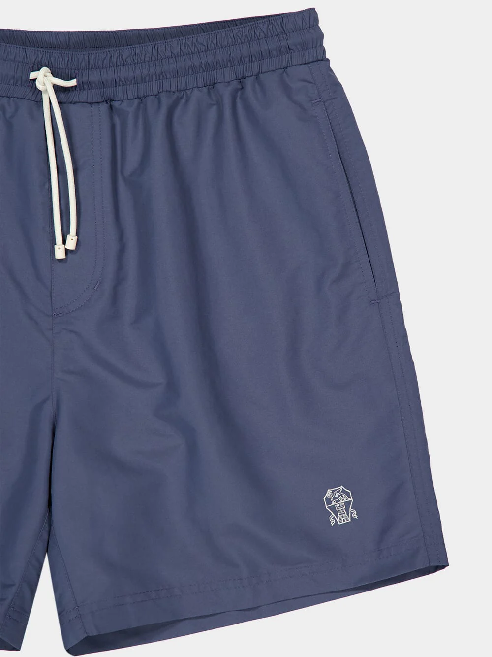 Denim Blue Nylon Swim Shorts - Image 3