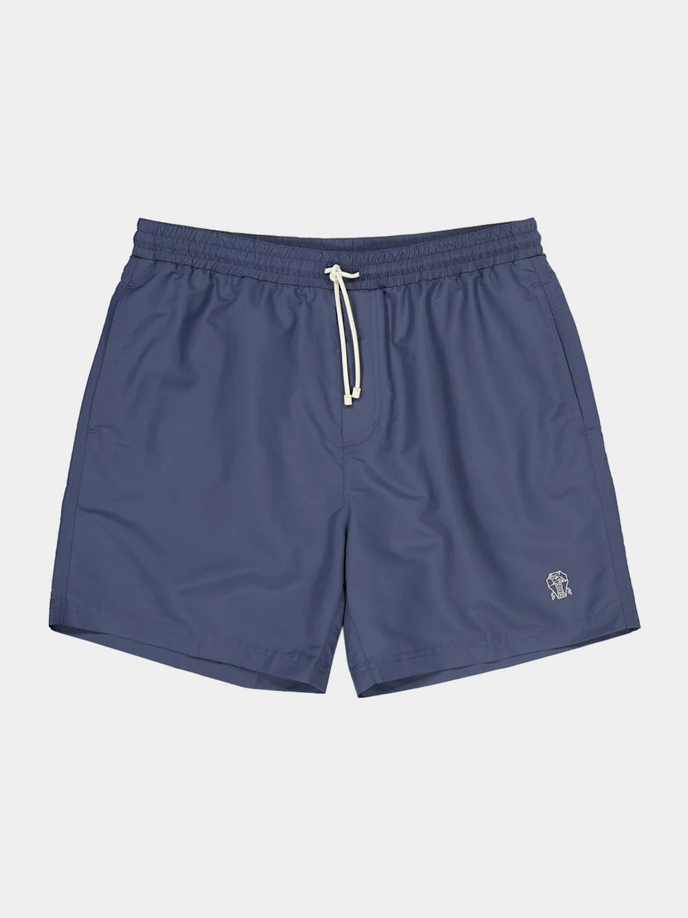 Denim Blue Nylon Swim Shorts - Image 5