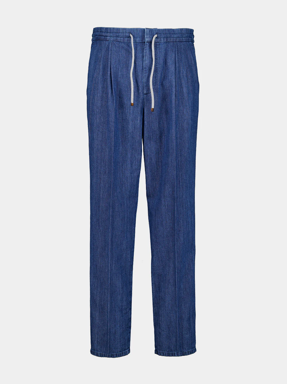 Lightweight Denim Drawstring Trousers