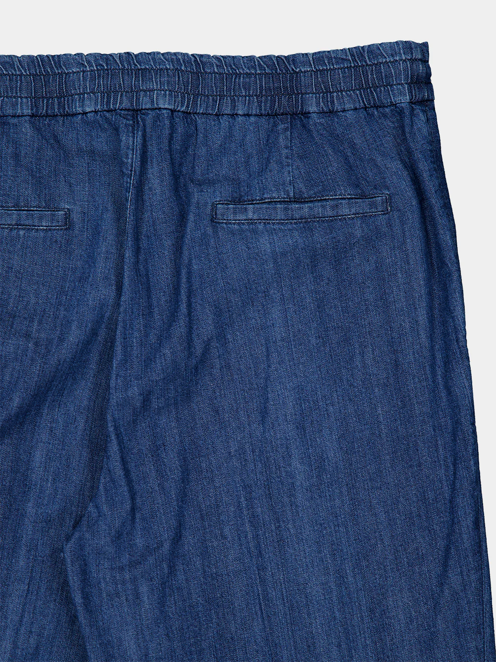 Lightweight Denim Drawstring Trousers - Image 6