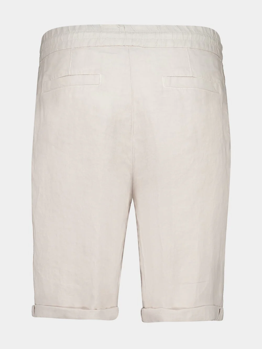 Jute Linen Gabardine Bermuda Shorts - Image 2
