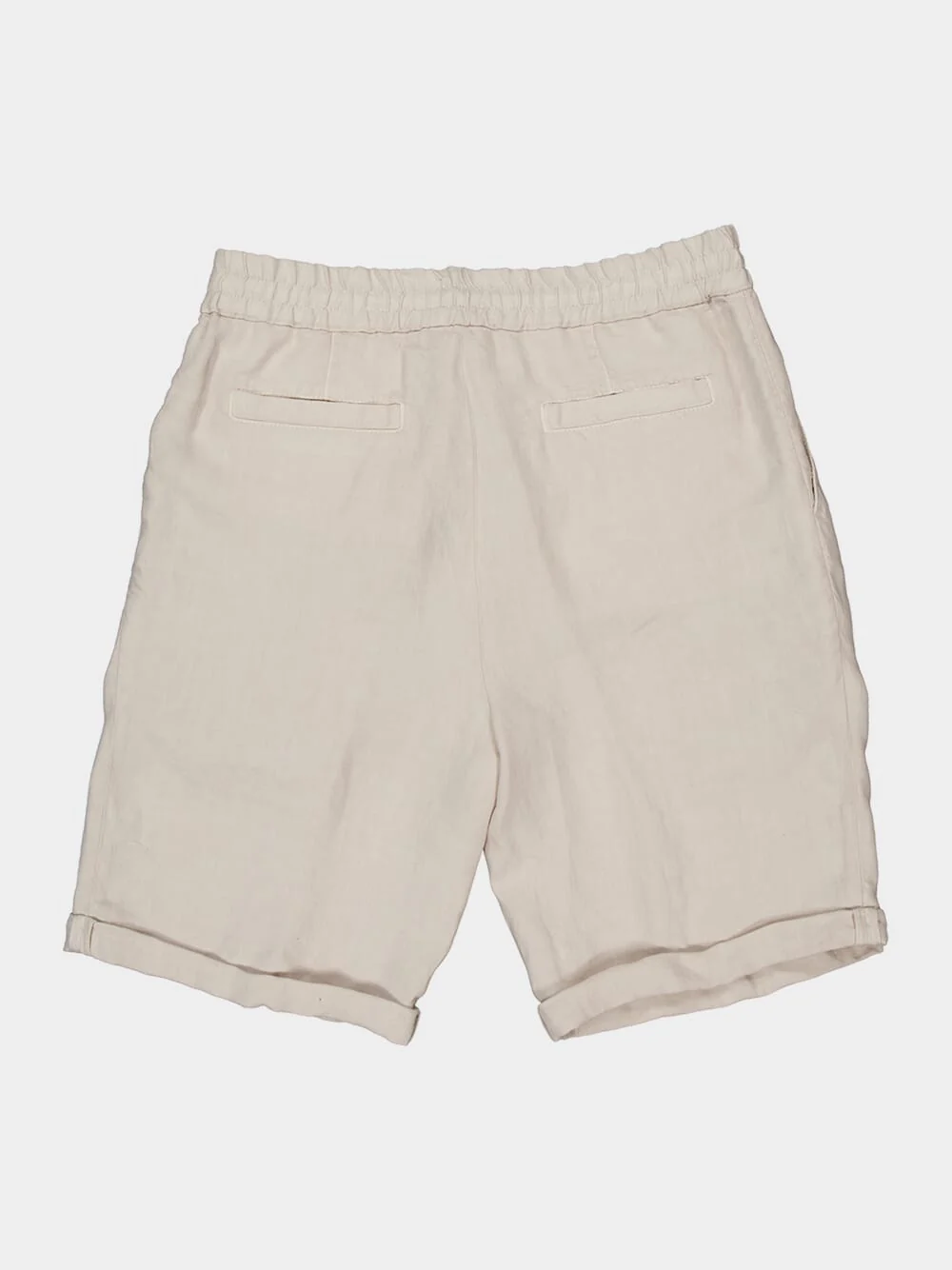 Jute Linen Gabardine Bermuda Shorts - Image 6