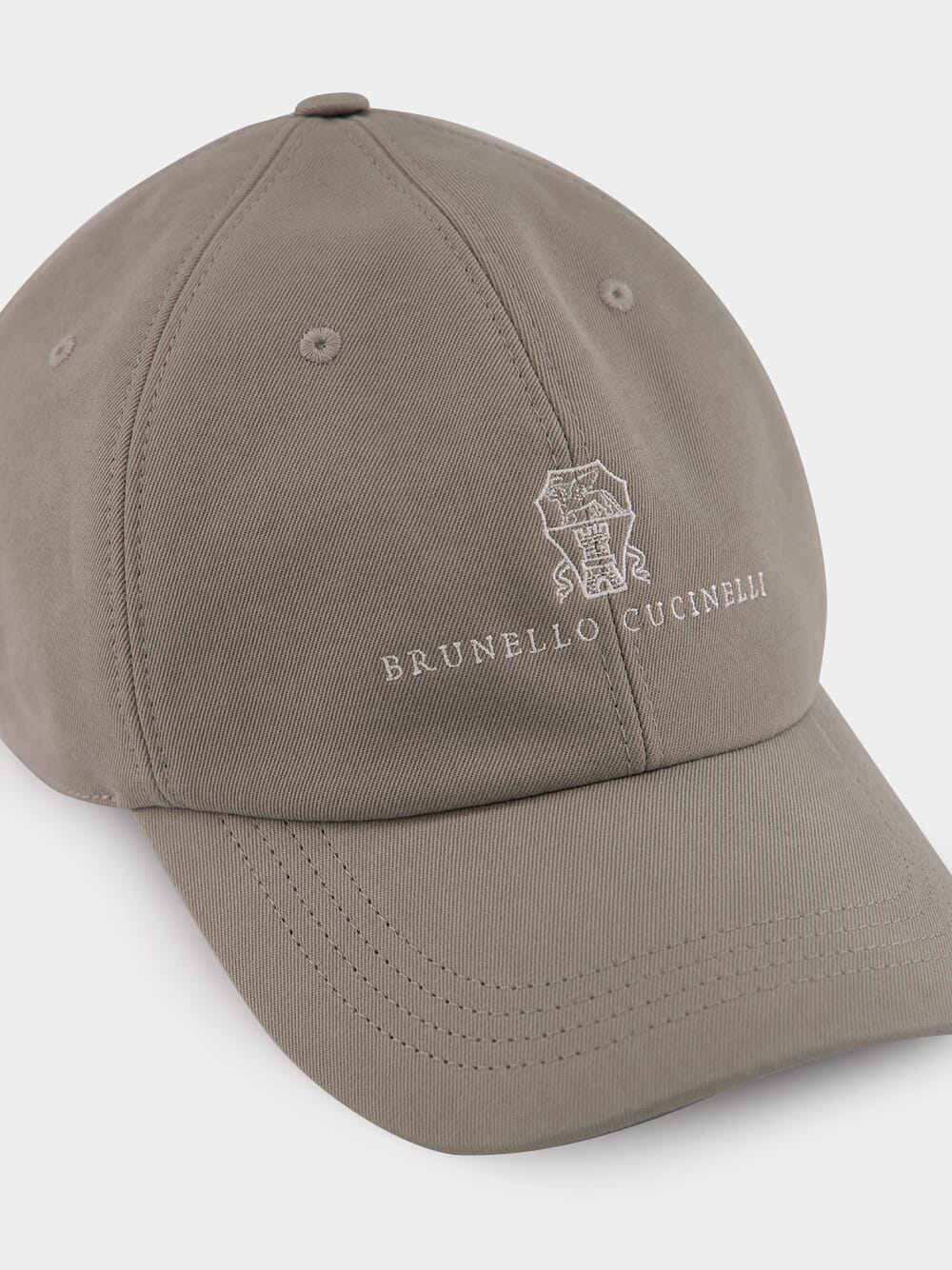 Khaki Cotton Baseball Cap - Image 3