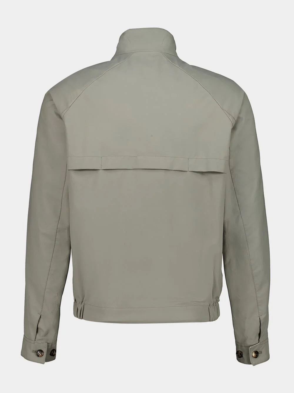 Khaki Techno Cotton Gabardine Jacket - Image 4