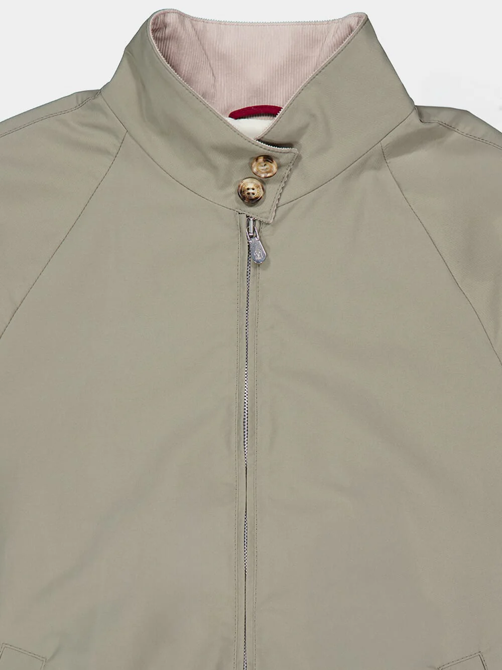 Khaki Techno Cotton Gabardine Jacket - Image 5