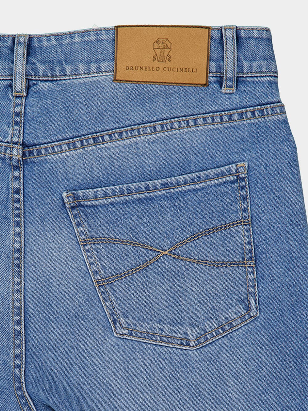 Light Denim Traditional Fit Jeans - Image 5