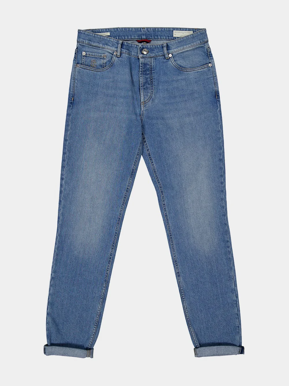 Light Denim Traditional Fit Jeans - Image 6