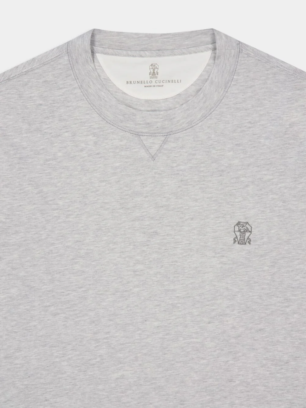 Light Grey Cotton Sport T-Shirt - Image 3