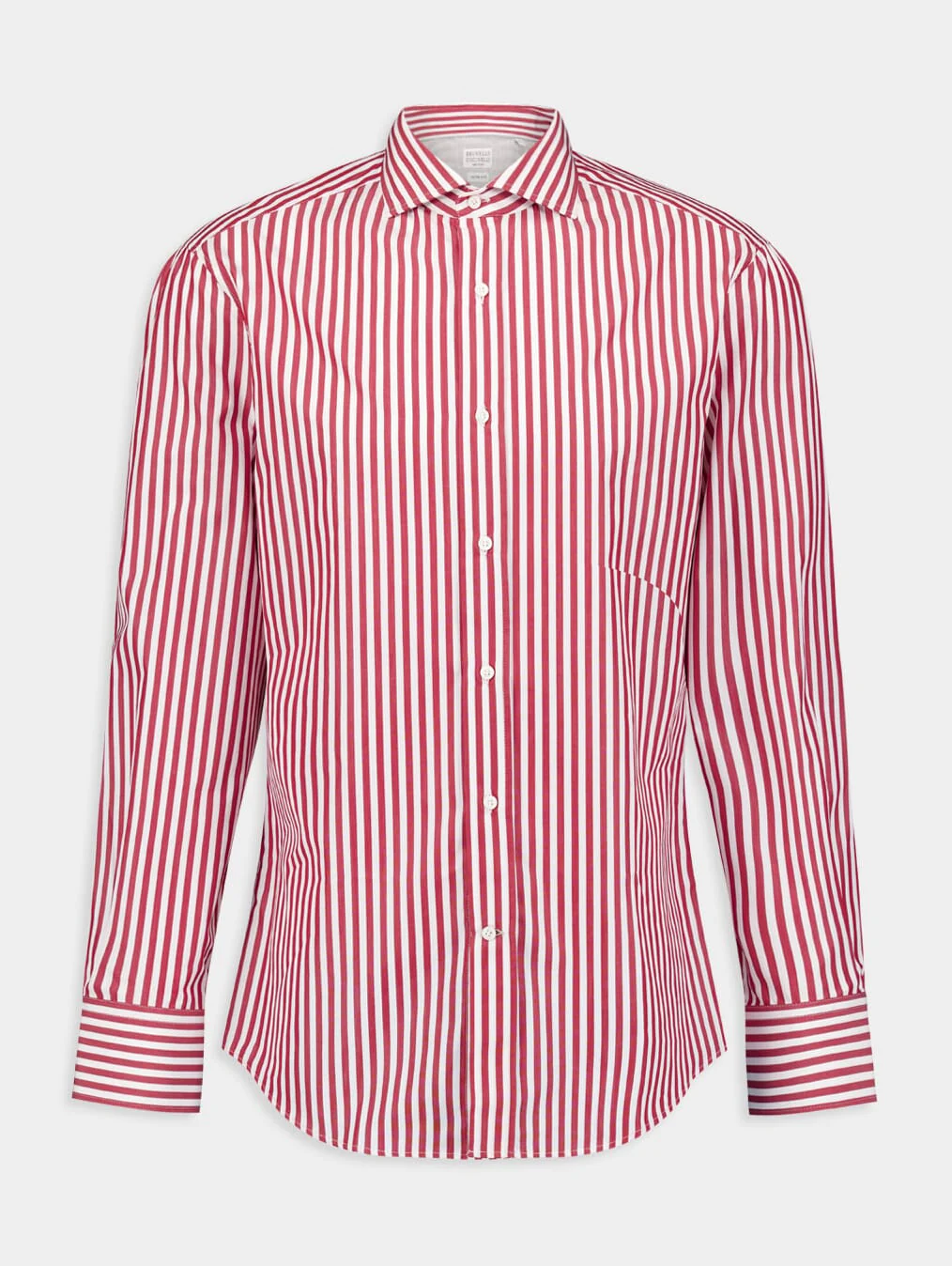 Long-Sleeve Striped Cotton Shirt