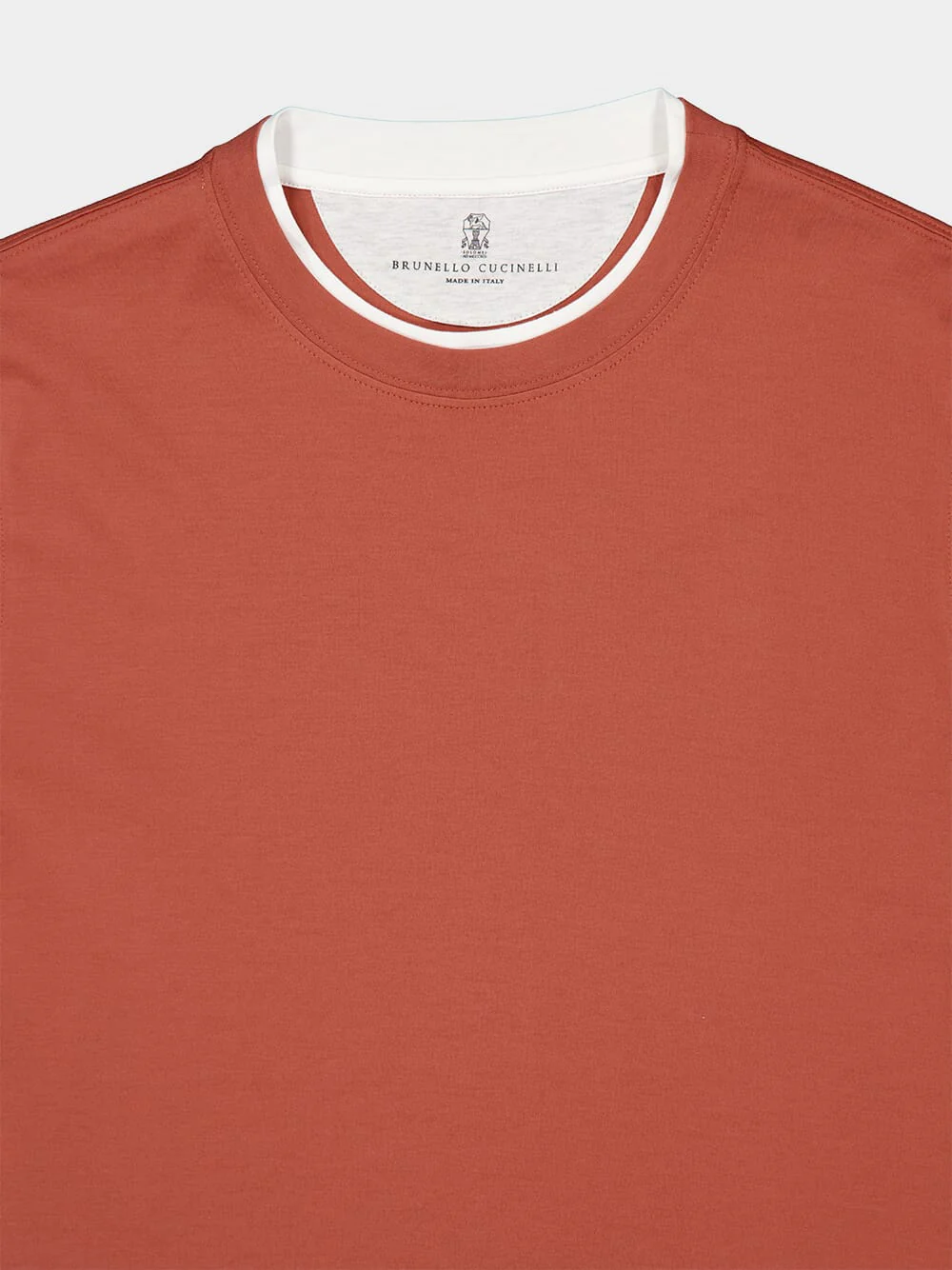 Medium Orange Faux-Layered T-Shirt - Image 3