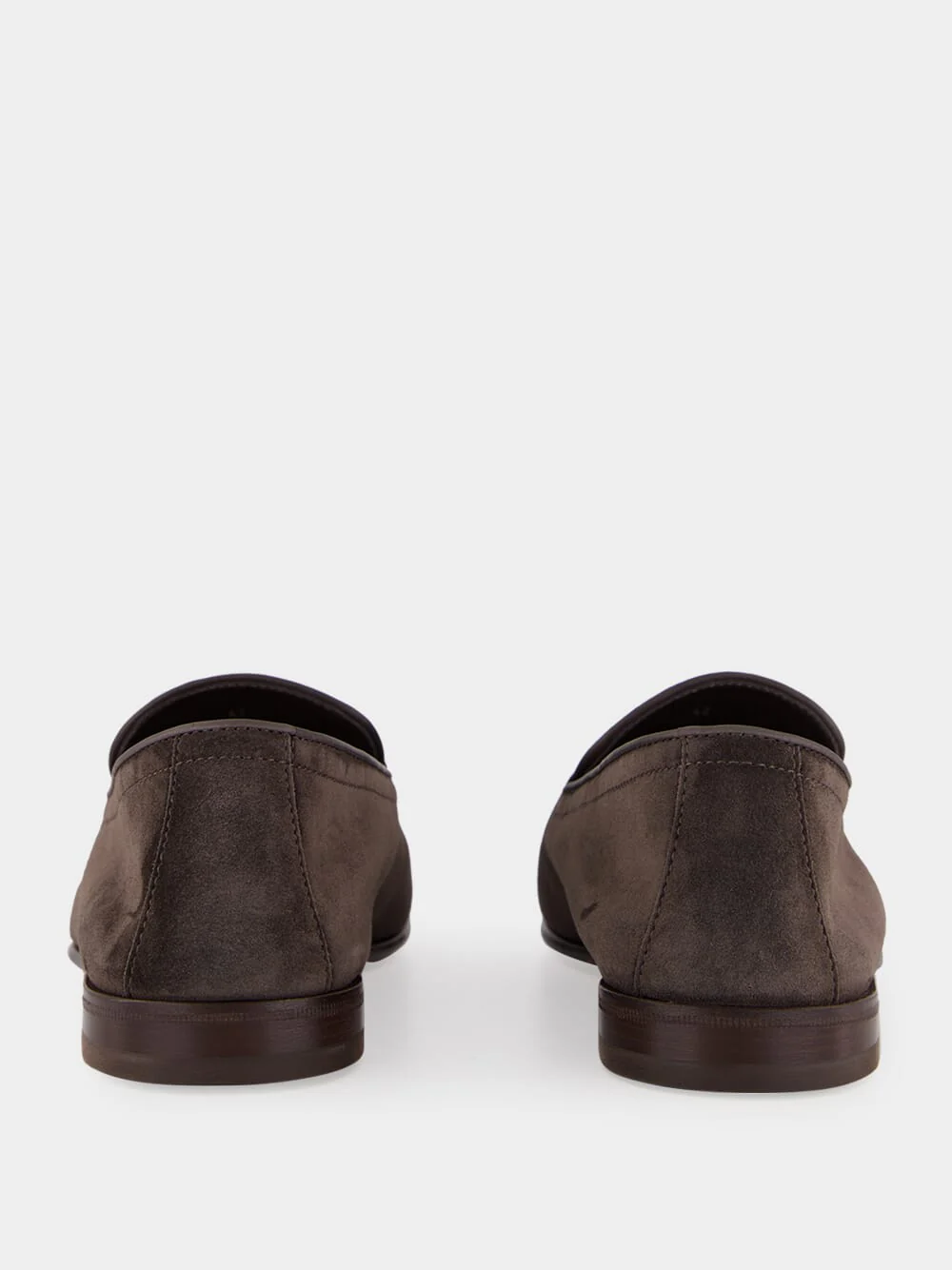 Mud Brown Suede Tassel Loafers - Image 5