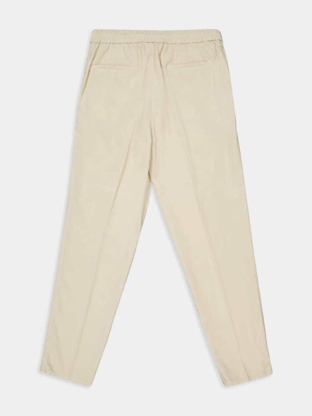 Natural Corduroy Drawstring Leisure Trousers - Image 5