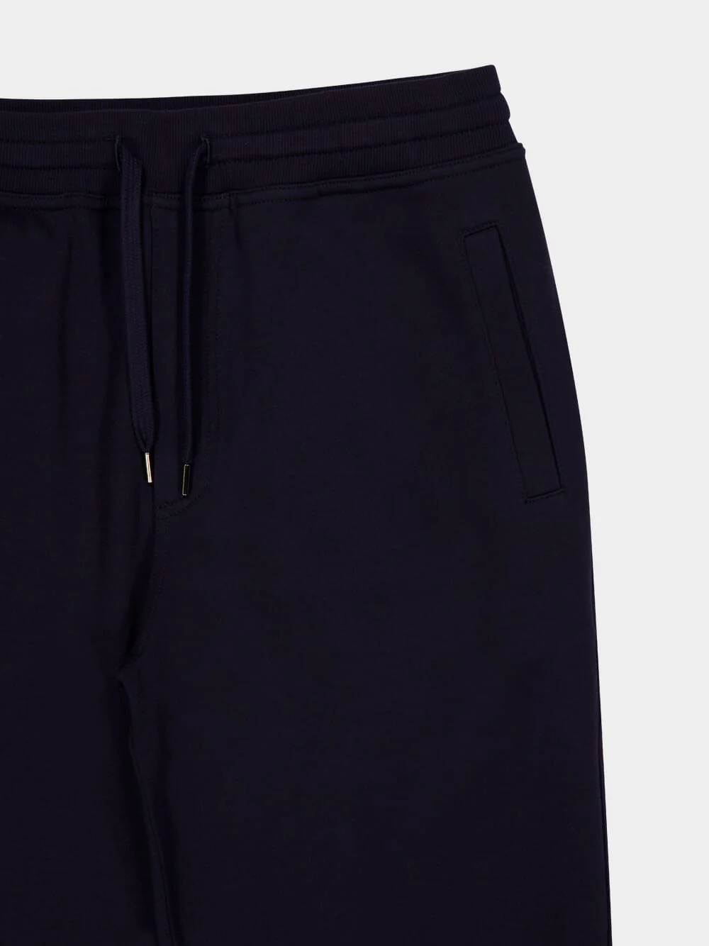 Navy Blue Cotton Sport Trousers - Image 3