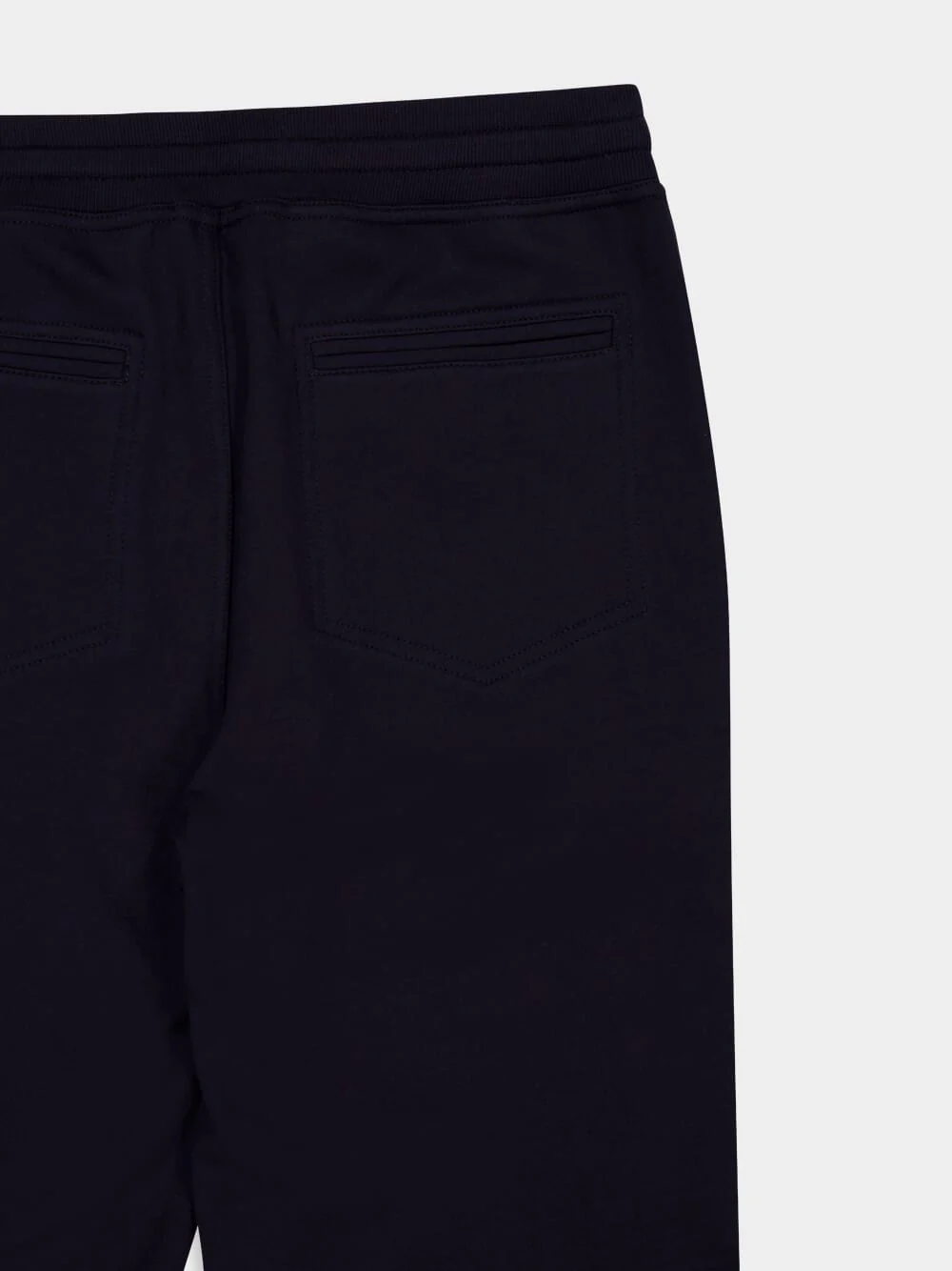 Navy Blue Cotton Sport Trousers - Image 4