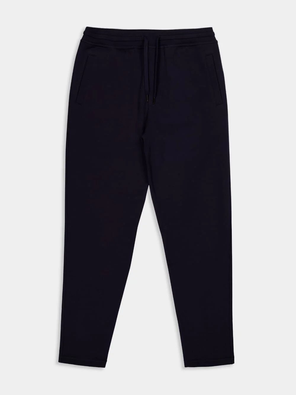 Navy Blue Cotton Sport Trousers - Image 5