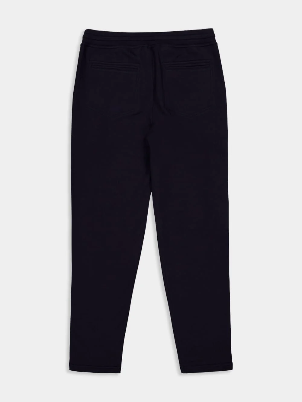 Navy Blue Cotton Sport Trousers - Image 6
