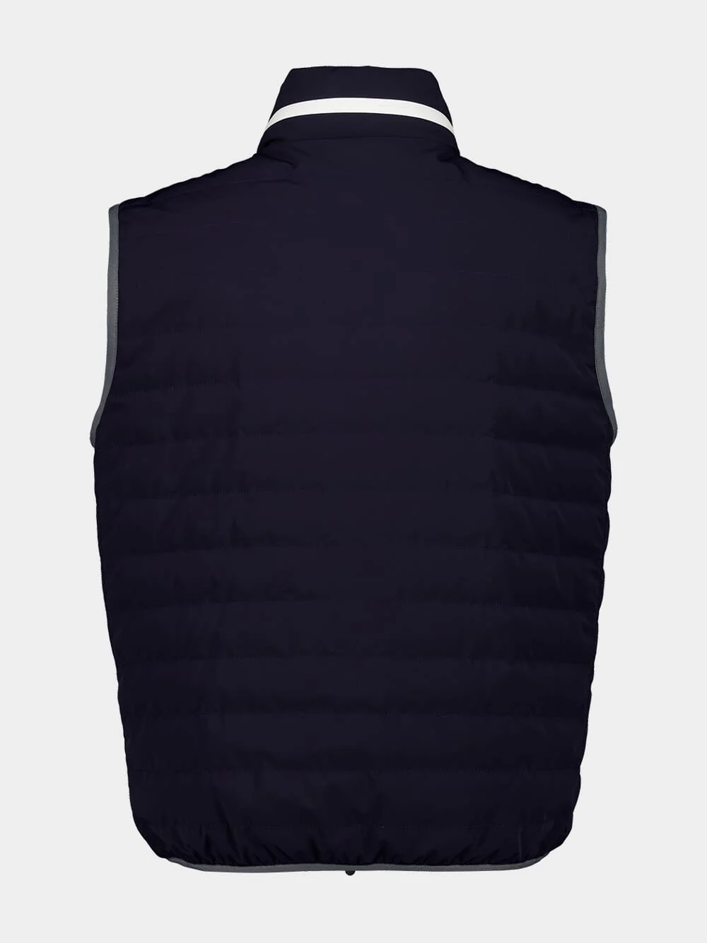 Navy Bonded Nylon Down Vest - Image 4