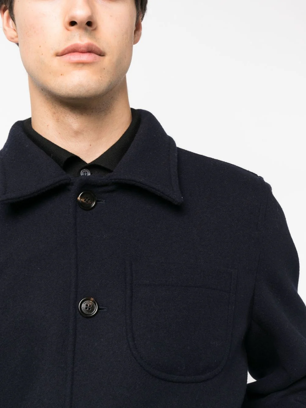 Notched-Collar Wool Jacket - Image 5