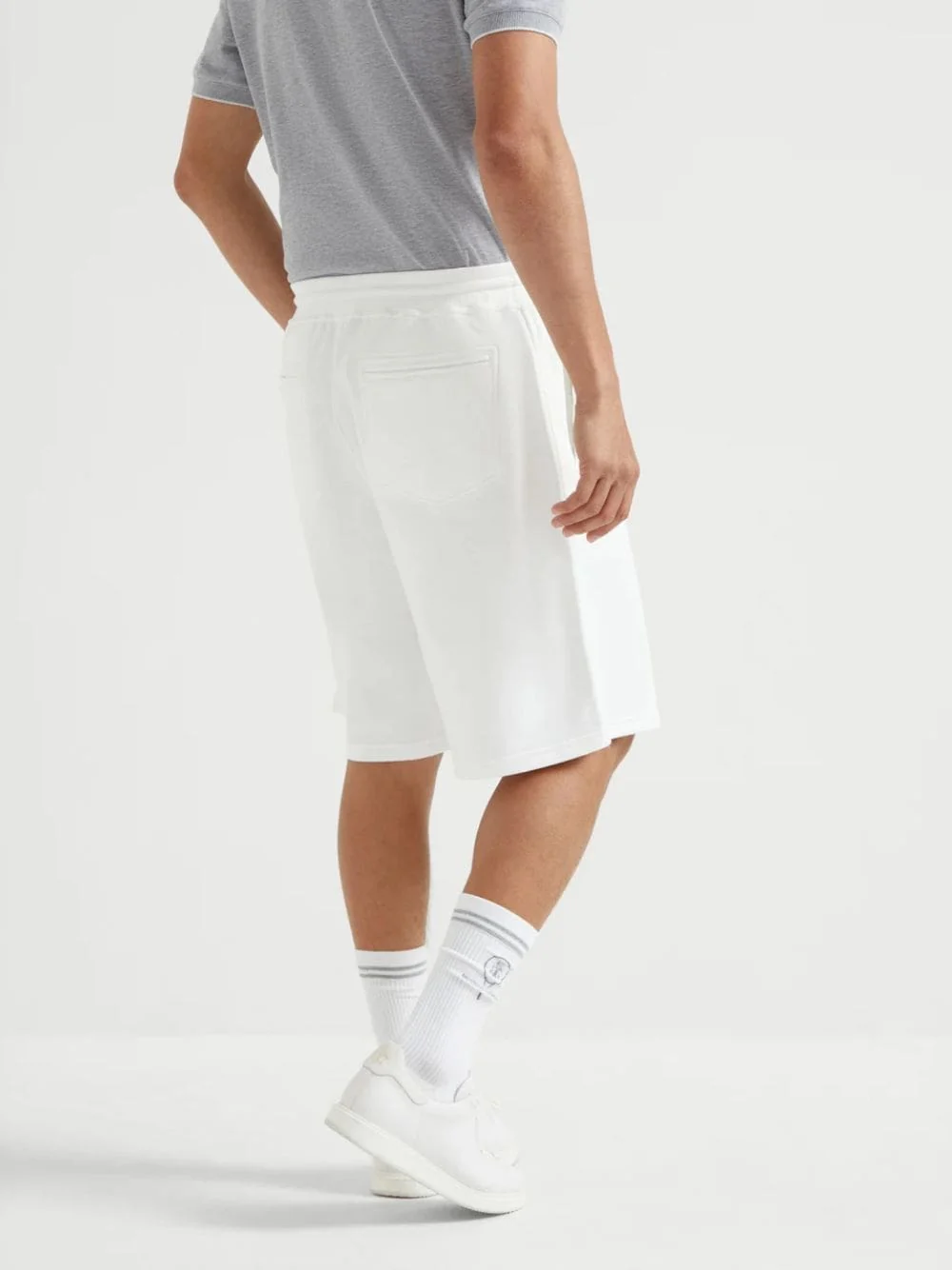 Off-White Techno Cotton French Terry Shorts - Image 4