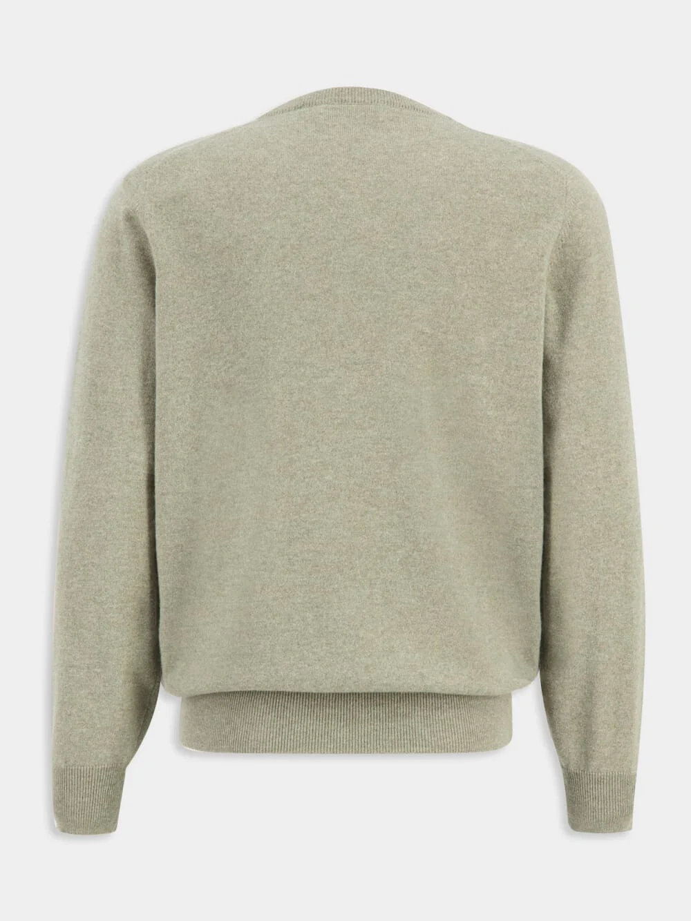 Olive Green Cashmere Sweater - Image 2