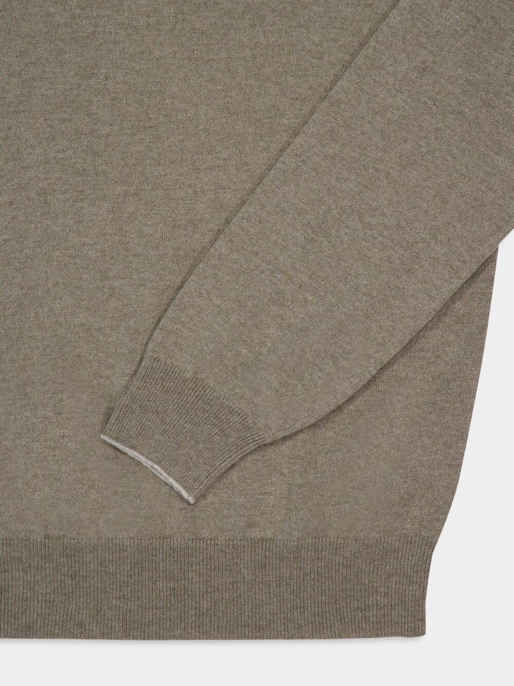 Olive Green Cashmere Sweater - Image 4