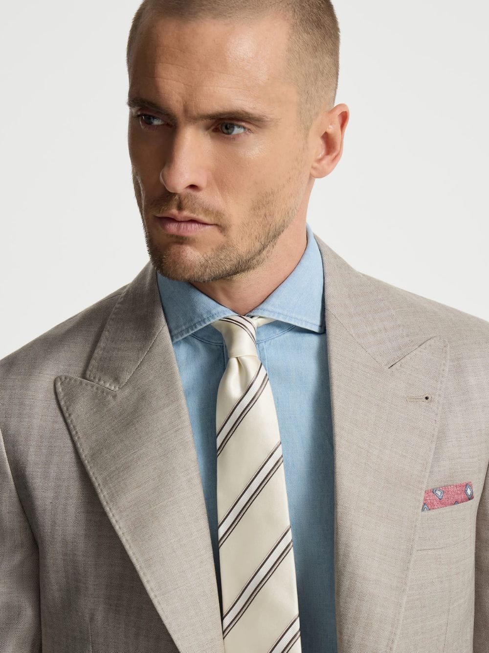 Panama Regimental Stripe Tie