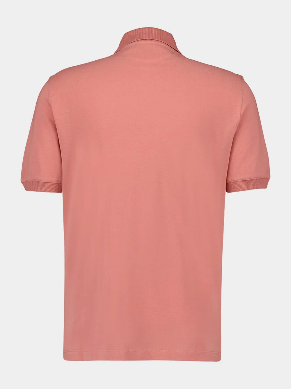 Salmon Pink Short-Sleeved Polo Shirt - Image 2