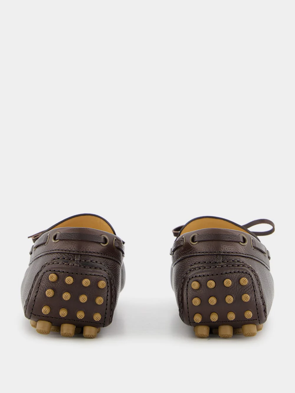 Driver Brown Leather Loafers - Image 5
