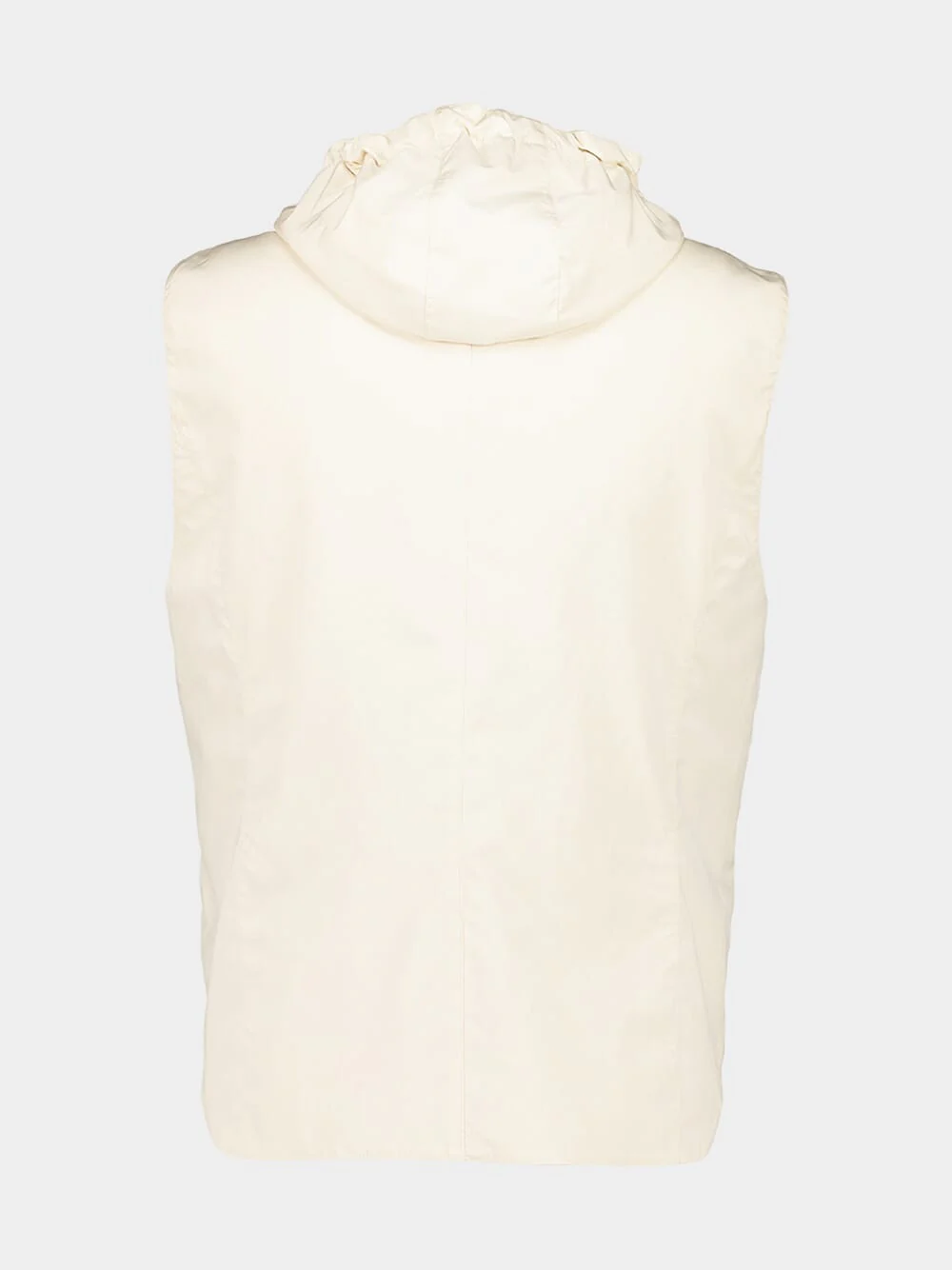 White Water-Resistant Hooded Vest - Image 2