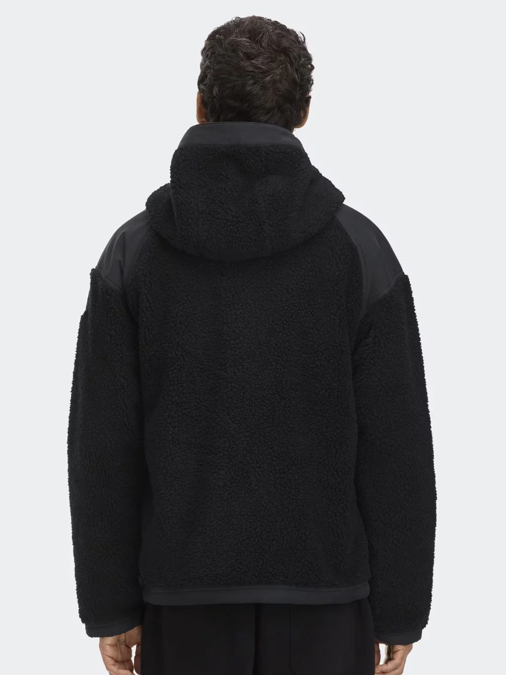 Black Reversible Alberni Bomber Jacket in Fleece - Image 3