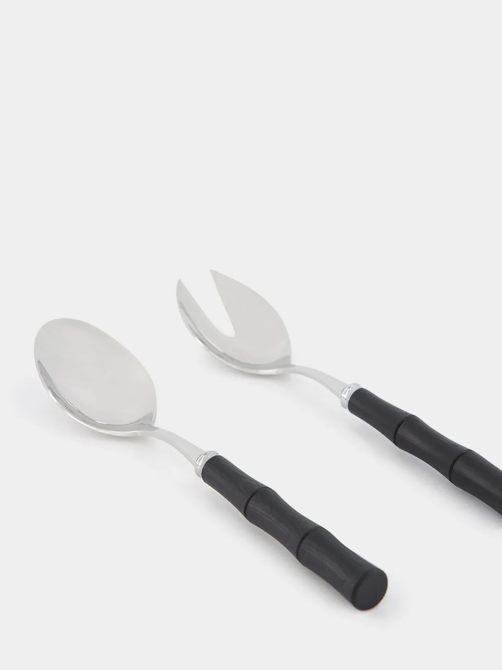 Byblos Bamboo Black Salad Serving Set - Image 3