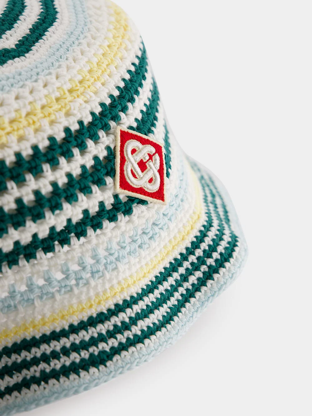 Striped Crochet Bucket Hat - Image 3