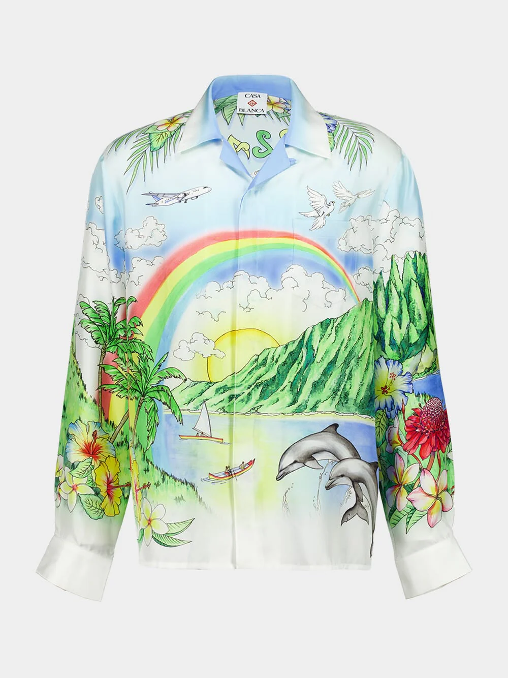 Aloha Long Sleeve Silk Shirt