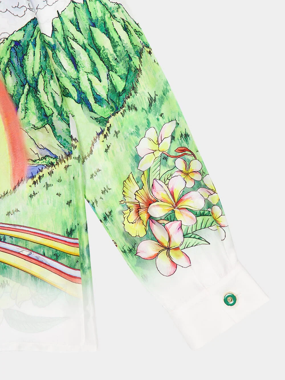 Aloha Long Sleeve Silk Shirt - Image 5