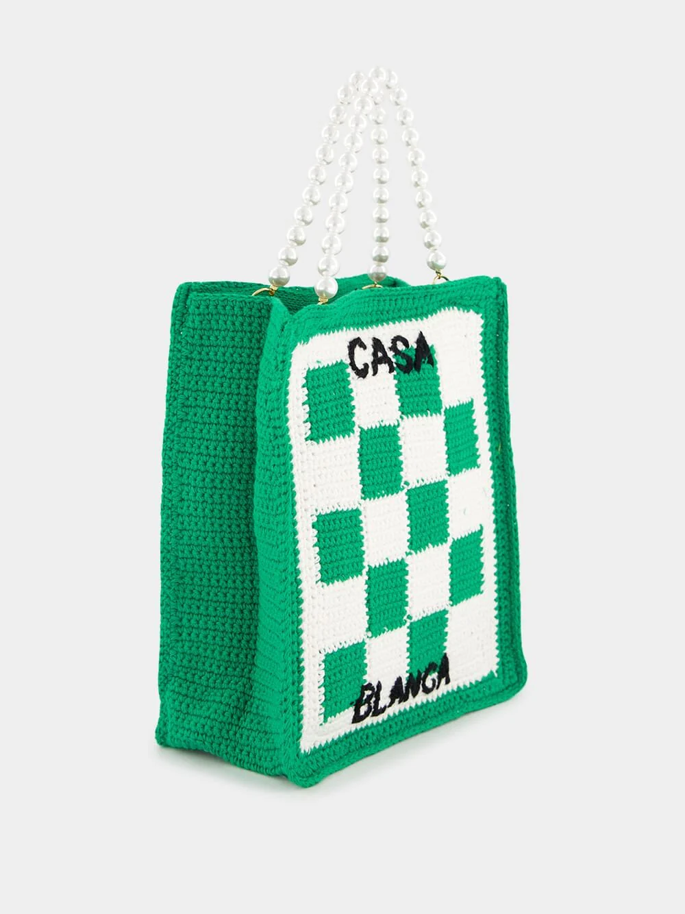 Beaded Detailing Crochet Bag - Image 2