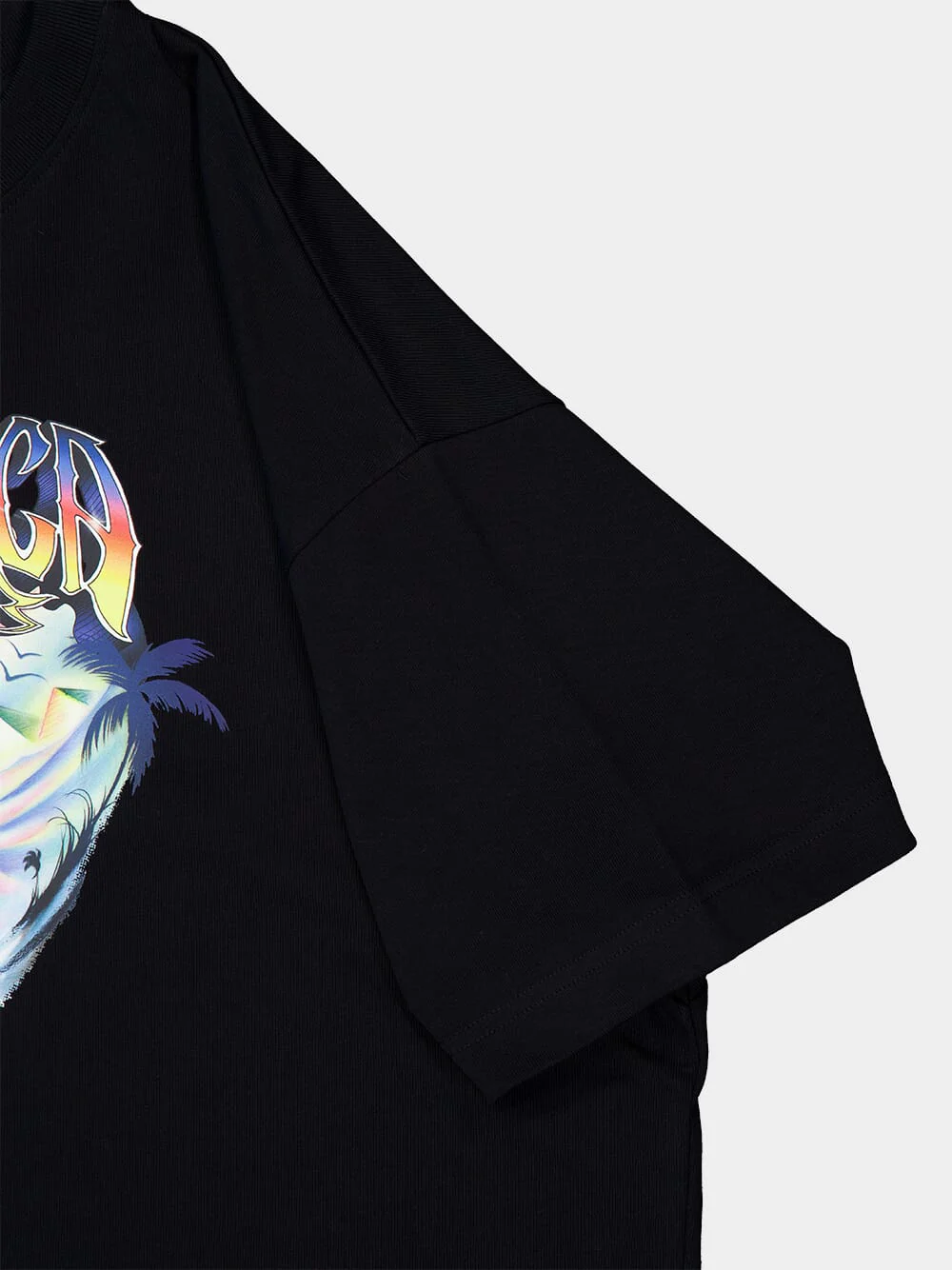 Black Airspray Oversized T-Shirt - Image 6