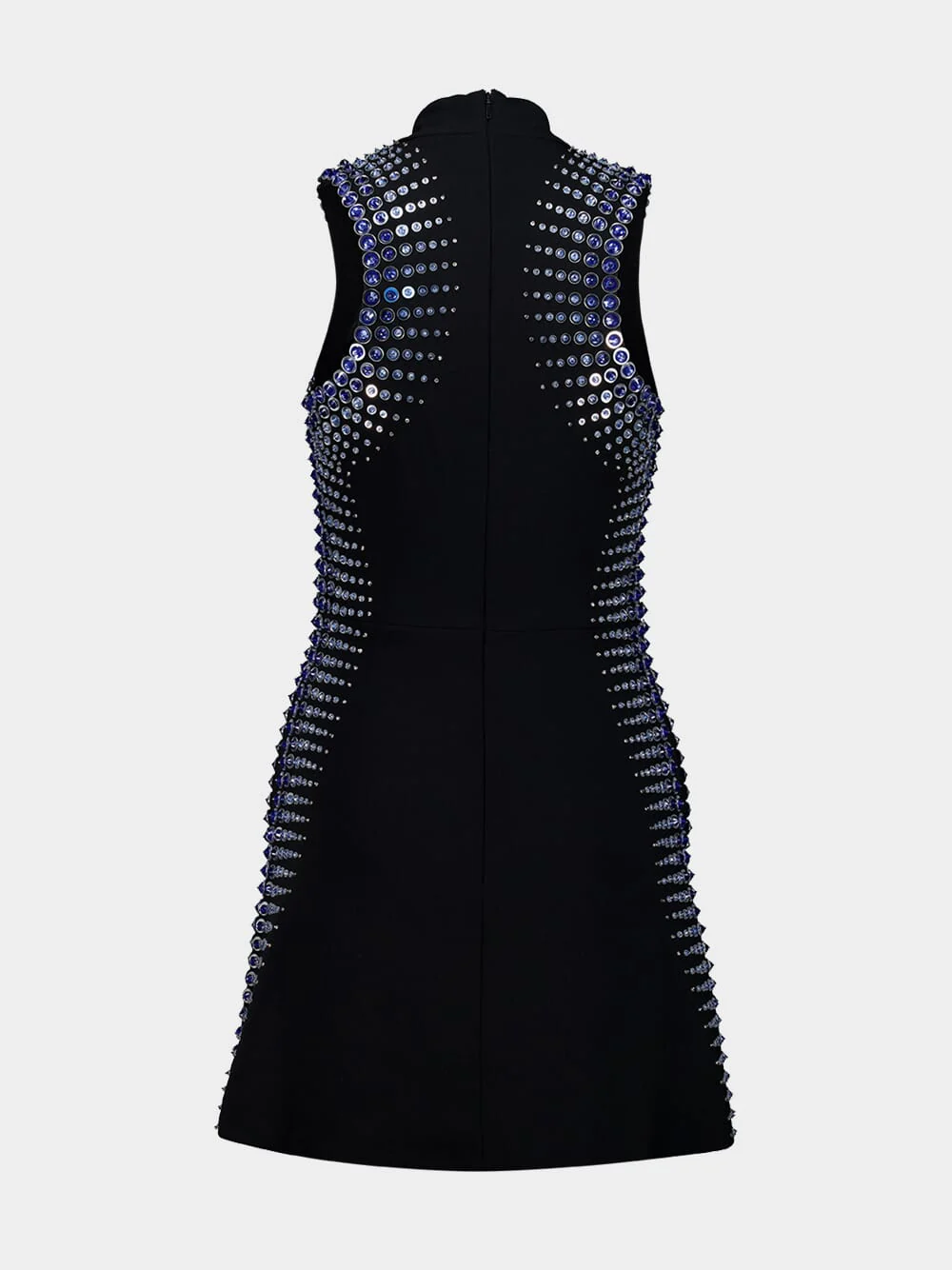 Black Embellished Sleeveless Mini Dress - Image 2