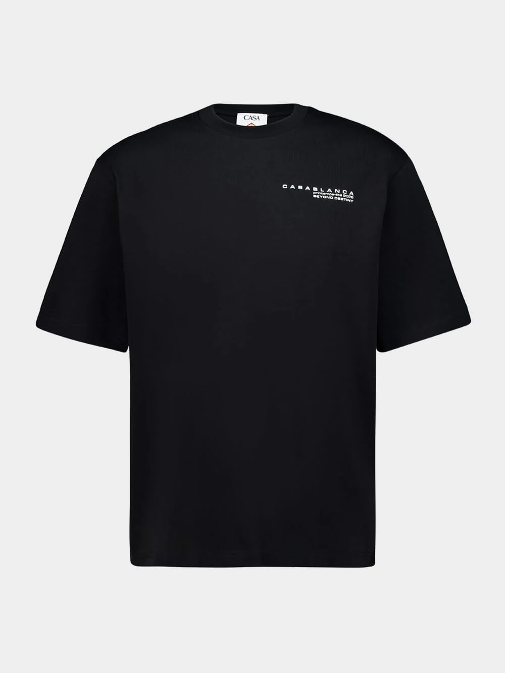 Black Glitch Orchid Oversized T-Shirt