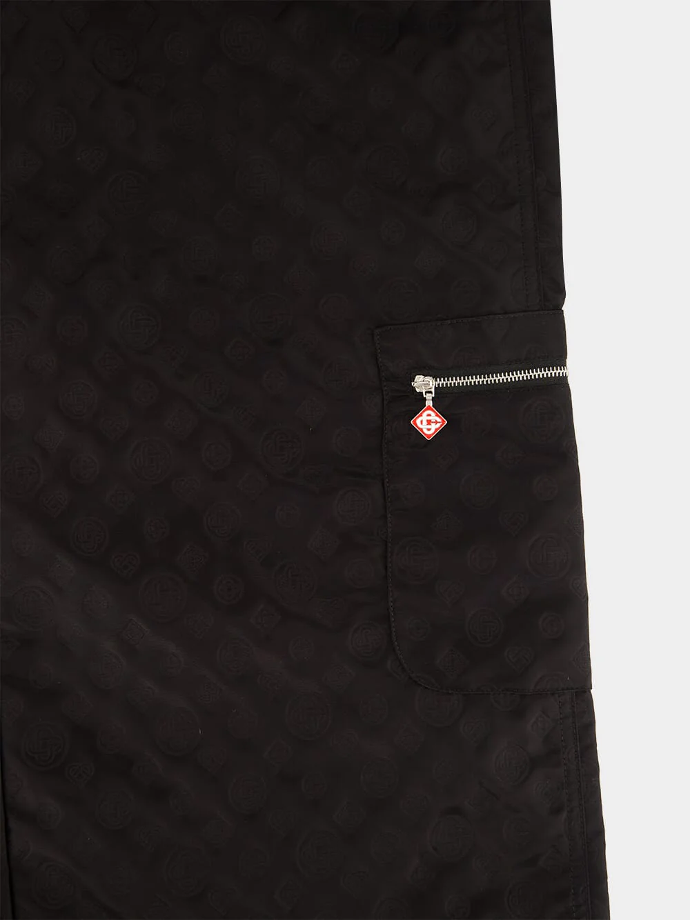 Black Monogram Rave Casual Fit Pants - Image 4
